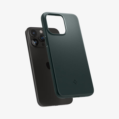 ACS06544 - iPhone 15 Pro Max Case Thin Fit in black showing the back